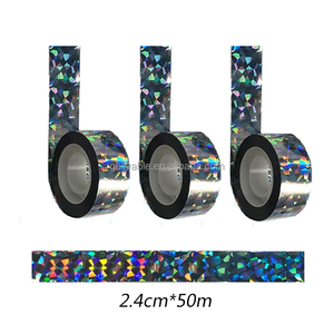 Ruban réfléchissant Scare Birds, ruban holographique ruban scintillant double face pour pigeons taches de rousseur corbeaux étourneaux hirondelles - Product Image 3