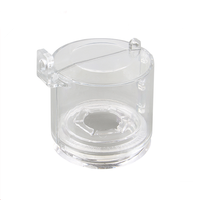 Cache-bouton de sécurité transparent à clé en PA de 22 mm à 30 mm pour boutons poussoirs d'urgence de verrouillage électrique M-Q07