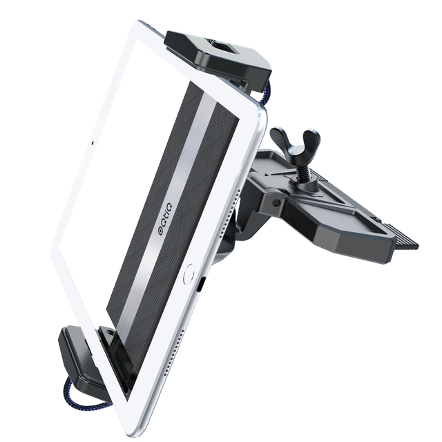 Car CD Slot Universal Tablet Holder Stand 360 Degree Rotating Adjustable Flexible