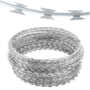 <span class=keywords><strong>Alambre</strong></span> de púas <span class=keywords><strong>tipo</strong></span> <span class=keywords><strong>concertina</strong></span> galvanizado BTO-22, rollos de <span class=keywords><strong>alambre</strong></span> de púas anti-escalada, precio rentable - Product Image 1