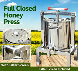 Presse à miel en acier inoxydable, petit presse-miel domestique, presse à cire d'abeille, presse à sucre Bee <span class=keywords><strong>Secret</strong></span>, équipement d'apiculture - Product Image 5