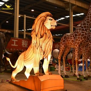 Faroles de Seda Impermeables con Certificación CE Personalizados con Luces LED para Decoraciones del Festival Diwali y Acción de Gracias - Marca Ocean Art - Product Image 4