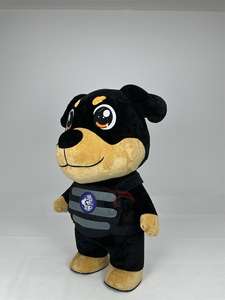 Poupées de <span class=keywords><strong>chien</strong></span> noires gonflables Costume de mascotte de dessin animé en mouvement Costumes de <span class=keywords><strong>chien</strong></span> de patte en peluche de 2m <span class=keywords><strong>pour</strong></span> des événements d'adultes marchant - Product Image 2