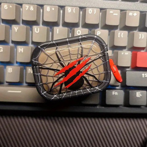 Pour AirPods 1/<span class=keywords><strong>2</strong></span>/3 Pro Spider <span class=keywords><strong>Web</strong></span> Scratch Case Transparent Black TPU Cover Gothic Style <span class=keywords><strong>Design</strong></span> - Product Image 6