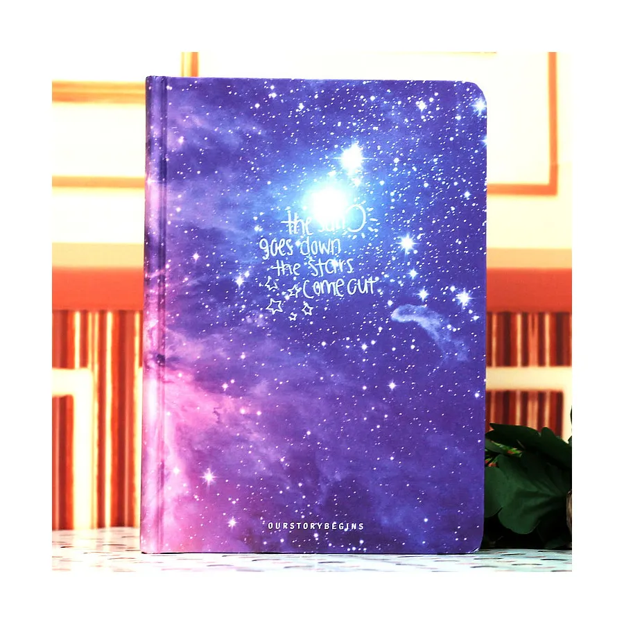 Hot Koop Galaxy Science Fiction Foto Serie A5 Harddcover Creative Dairy Journal Hardcover Notebook