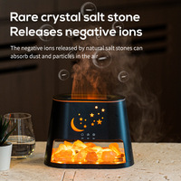 Diffuseur d'arômes à ions négatifs en plastique de 300 ml, lumière LED colorée dégradée, humidificateur ultrasonique ultra-silencieux pour la chambre à coucher et la maison