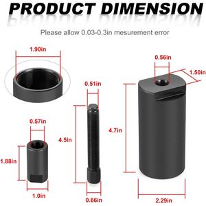 Extracteur de volant moteur 50 mm x 1,5 RH femelle pour Suzuki DR650SE Kingquad Vinson <span class=keywords><strong>Intruder</strong></span> 400 500 700 Arctic <span class=keywords><strong>Cat</strong></span> Prowler Wildcat 550 1000 - Product Image 2