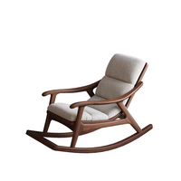 Neuer Massivholz-Schaukel stuhl im chinesischen Stil Entspannendes Zuhause Adult Recliner Living Room Adult Balcony Lounge Chair