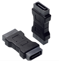 Adaptador de Puerto SATA 3.0 de 7 Pines de Alta Calidad, Macho a Macho, Ángulo Recto, Conector Serial ATA III de 7P, 6 Gbps
