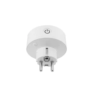 10A Uni Eropa Smart Socket AC 220V Rumah Pintar Remote Control Wifi Plug Kontrol Suara Hemat Energi Smart Outlet