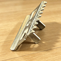 Clips et vis écologiques durables pour panneaux muraux et de sol en composite WPC, accessoires d'usine pour produits plastiques, clips dentelés