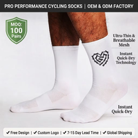 Chaussettes de cyclisme personnalisées pour hommes et femmes, fines, absorbantes, à séchage rapide, antibactériennes, écologiques, avec logo sur le bas, tendance été