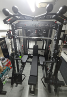 NOUVELLE Machine Smith Commerciale |   Équipement de musculation multifonctionnel pour la maison avec rack à squats intégré et système de croisement de câbles