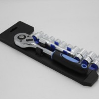 Juego de Llaves de Trinquete de Metal Duradero de 12 Piezas, 1/4'' 1/2'', Varilla de Extensión de Enchufe, Juego de Herramientas Manuales con Caja de Herramientas, Personalizable OEM