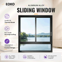 Fenêtre coulissante sur mesure EOKO en aluminium avec verre trempé double vitrage pour maison, villa, appartement, dernier design de fenêtre coulissante pour villa