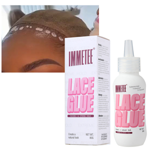 Immetee Sweatproof ren keo Tóc Giả dính bán buôn nước bằng chứng mạnh mẽ giữ vô hình phần mở rộng tóc keo - Product Image 1