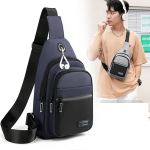 9 seçenekleri erkekler basit Crossbody omuz saklama torbaları kısa seyahat messenger çanta koşu göğüs paketi