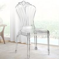 Chaise Chiavari en acrylique transparent empilable, chaise transparente en cristal pour mariage, banquet, hôtel, restaurant, événement, fête, mobilier