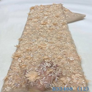 Thanh Lịch Màu Trắng Đính Cườm Ren Wedding Evening Dresses Chất Lượng Cao Ngọc Trai Sequin Lưới Bền Vững Hiệu Suất Cao Chất Liệu Ren - Product Image 4