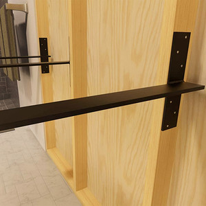 Oem nổi Hidden thép bột áo tam giác Single-Side ISO9001 chứng nhận Countertop hỗ trợ chân đế cho tường Băng ghế dự bị ghế - Product Image 5