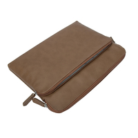 Pochette pour ordinateur portable personnalisable en gros, 13,3-14 pouces, sacoche en cuir PU grande capacité pour affaires, université, bureau et usage quotidien