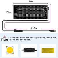 Panel LED RGB USB, Pantalla LED para Automóvil, Rígida/Flexible, para Exteriores, Letrero LED para Automóvil, Resistente a la Intemperie