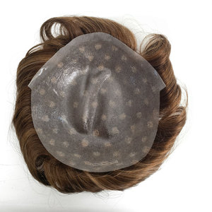 วิกผมคนทำจากหนัง PU บางสีผมธรรมชาติ - Product Image 3