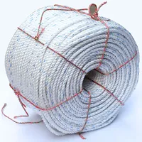 Vente flash Corde tressée en polypropylène flottante à 3 brins en fibre plastique pour la marine Corde d'amarrage en PP PE de résistance supérieure