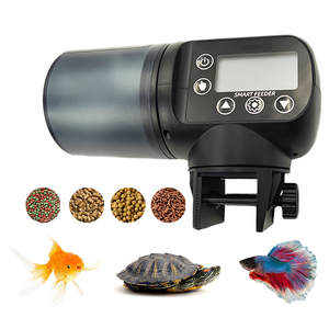 ブラックスマート200ml容量タイマーコイカープLCDフィッシュフィーダー水族館水槽用自動 - Product Image 4