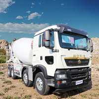 Camions malaxeurs à béton d'occasion diesel 8x4 340HP avec pompe et chargement automatique
