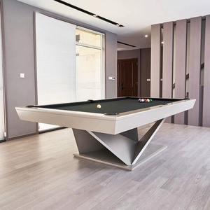 Table de <span class=keywords><strong>billard</strong></span> américaine de luxe moderne de 8 pieds en bois massif avec poches de récupération, plateau en ardoise durable et écologique pour usage domestique et commercial - Product Image 1