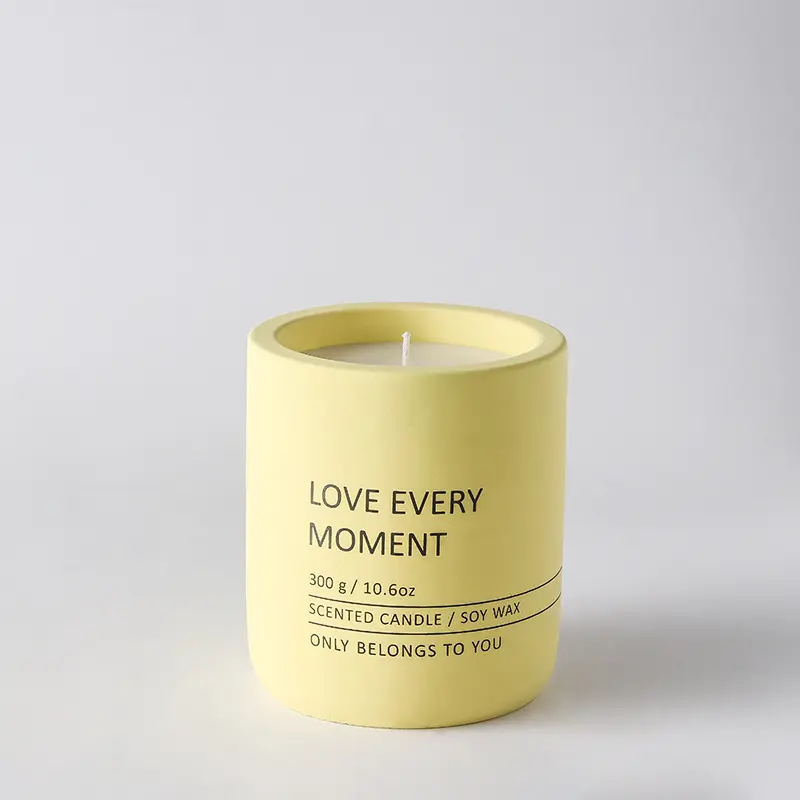BESTSUN Custom Private Label Wholesale Unique Luxury Concrete Candle Jar Vessels