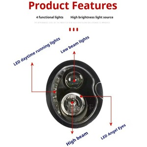 HETOP <span class=keywords><strong>Mini</strong></span> R50 Phare 2001-2006 R52 <span class=keywords><strong>R53</strong></span> Mise à niveau LED Feux de voiture Phare Feux de jour Accessoires automobiles pour BMW - Product Image 4