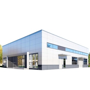 Kommerzielles Metallgebäude Lagerhaus Industriehalle Vorgefertigte Verzinkte Stahlkonstruktion 1000 Quadratmeter - Product Image 1