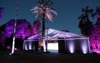 Carpa Transparente Inteligente Optoelectrónica Futurista para Eventos de 15*20m con LED Integrado, Interactiva, con Sonido Envolvente