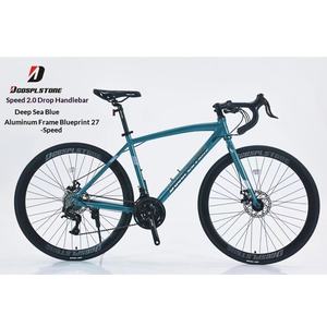 Vélo de route en alliage d'aluminium ultra léger <span class=keywords><strong>Bridgestone</strong></span> 700C, double frein à disque, cadre rigide, guidon de course - Product Image 3