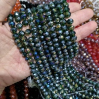 Avec Factory Outlet Clair Noir Blanc Orange Rose Violet Jaune Rouge Bleu Rondelle Facettes Perles de Verre DIY Collier Bracelet