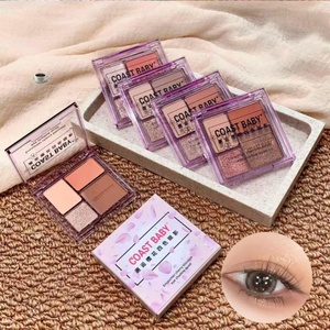 Palette de fards à paupières quatre couleurs OEM/ODM, texture mate sur le visage <span class=keywords><strong>sans</strong></span> poudre volante, la poudre est lisse et proche de la peau - Product Image 6