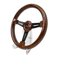 Nouveau volant ABS 350mm en grain de bois volant de haute qualité