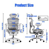 Chaise de bureau de direction pivotante ergonomique à dossier haut en cuir minimaliste moderne en gros avec des fonctionnalités de réglage inclinable de luxe