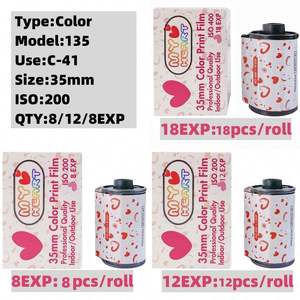 Cámara de Impresión a Color Myheart de 35 mm, 12 Exposiciones, ISO 200, Retro Sweetheart, Cámara de Película Negativa 135 - Product Image 2