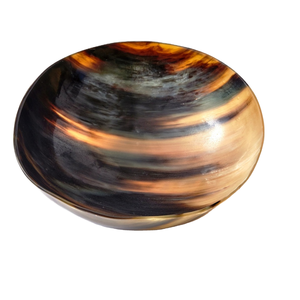 Cuenco de cuerno de búfalo ultra brillante hecho a mano, cuencos decorativos de oficina de lujo para fiestas, Material de cuerno Natural Real - Product Image 1