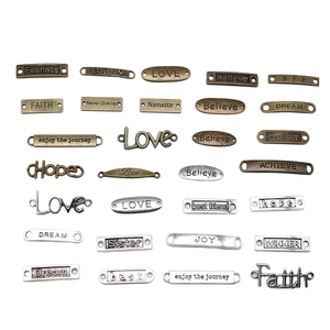 10 pièces Breloques connecteurs LOVE FAITH HOPE SISTER DREAM BEST BELIEVE JOY pour la fabrication de bijoux et de créations DIY - Product Image 2