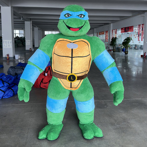 เครื่องแต่งกายมาสคอตแบบเป่าลมสำหรับผู้ใหญ่<span class=keywords><strong>เต่า</strong></span><span class=keywords><strong>นินจา</strong></span>ภาพยนตร์/เกม/ตัวการ์ตูนออกแบบได้ตามต้องการ - Product Image 1