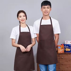 ผ้ากันเปื้อนแบบเรียบ 2 กระเป๋า ผ้ากันเปื้อนเชฟสำหรับงานเชิงพาณิชย์ พร้อมโลโก้สั่งทำ สำหรับทำอาหารในครัว ร้านอาหาร วาดภาพ ระบายสี ปิ้งย่าง - Product Image 4