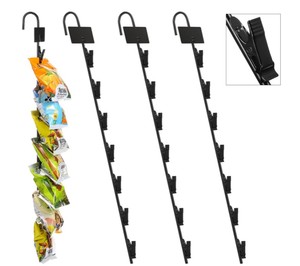 12钩薯片袋31英寸长展示架衣架金属商品悬挂零食展示条 - Product Image 1