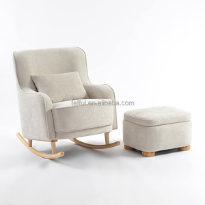Chaise berçante d'allaitement en bois pour bébé, confortable et économique, personnalisable - Product Image 6