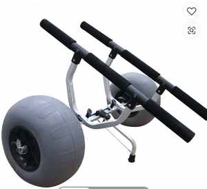<span class=keywords><strong>Chariot</strong></span> de <span class=keywords><strong>kayak</strong></span> pliable en aluminium robuste avec roues à ballons de 12 pouces pour la plage et la boue - Product Image 1