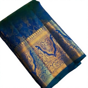 Blouse en Georgette Entièrement Brodée, Sarees Bollywood à Paillettes, Saree en Tulle Brodé Réversible Longueur Ras du Sol pour Mariage et Fêtes pour Femme - Product Image 4