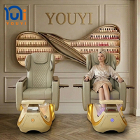 YOUYI Fauteuil de Pédicure Électrique de Luxe avec Bassin Spa pour les Pieds et Massage, Idéal pour Salons de Manucure et Pédicure